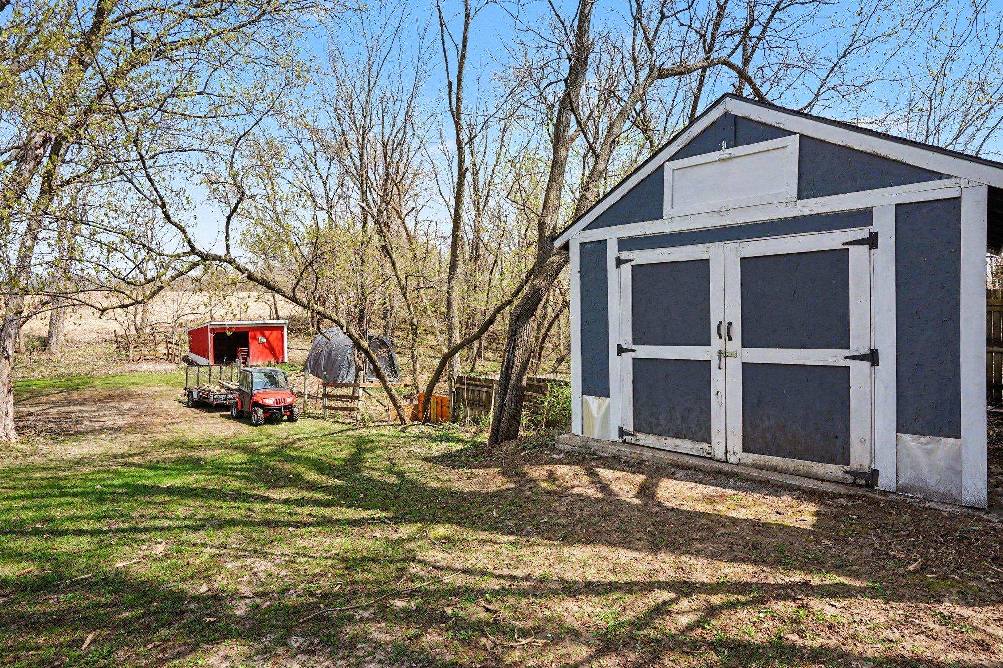 Storage shed.