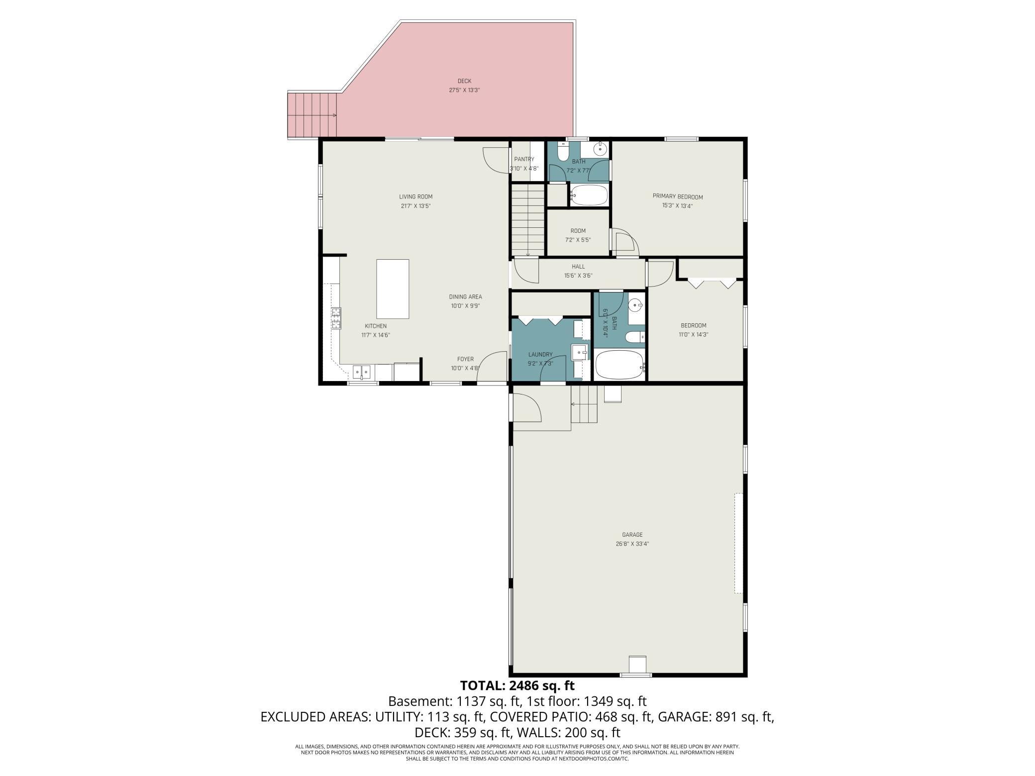 Main Floor Layout With Sq Ftg