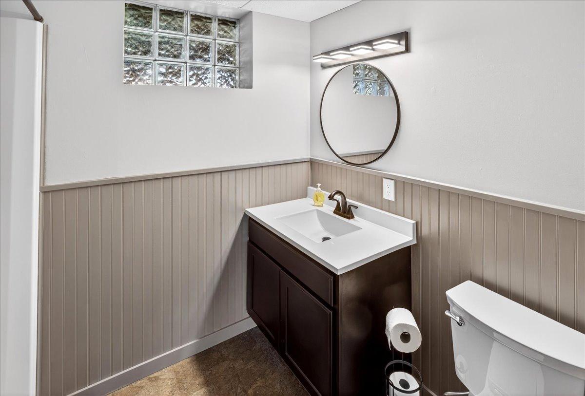 Remodeled Bathroom with Updated Finishes