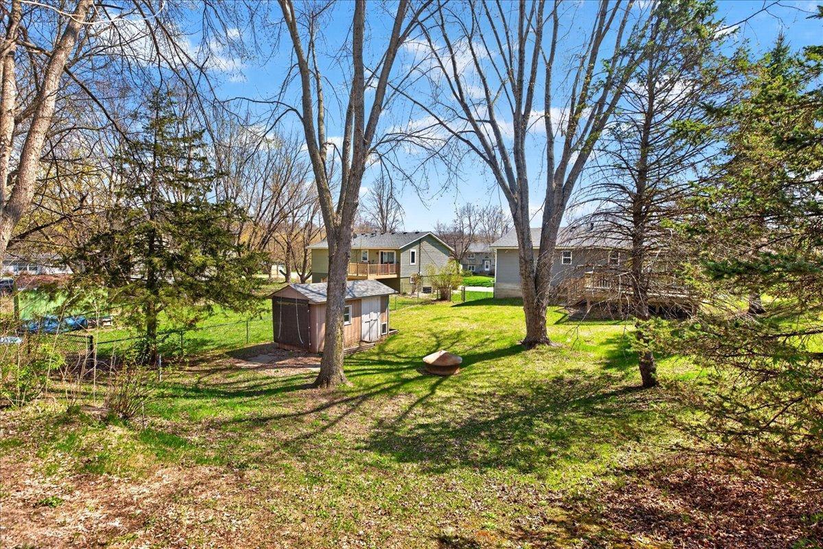 Large yard fenced in for any kids and pets