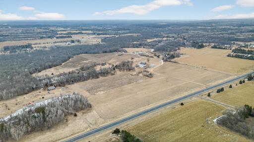 The back 40-acre parcel, listed under MLS #7059077, may be divided into two 20-acre parcels, with a total of three 20-acre parcels available.