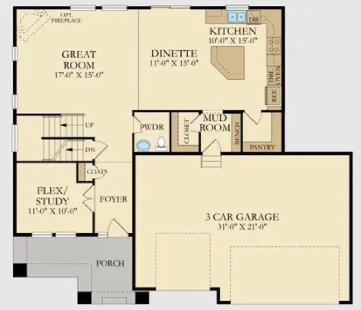 map of the main floor