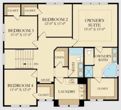 map of the 2nd floor