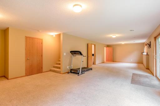An expansive lower level provides room for a media area, fitness space, game room, or home office.
