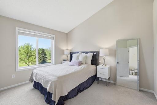 The main level has a generous primary suite