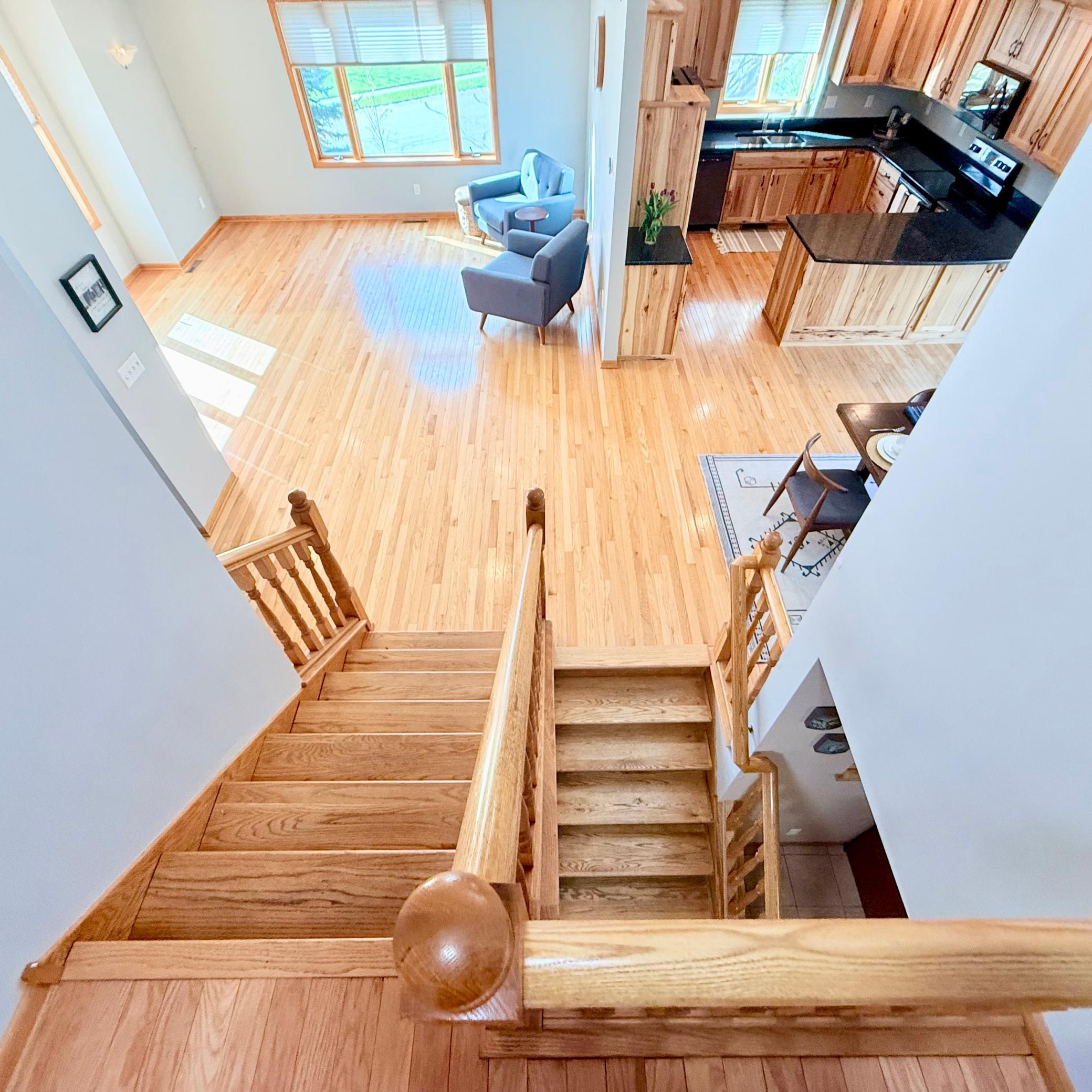 Stairs down to the Main Floor and Lower Level