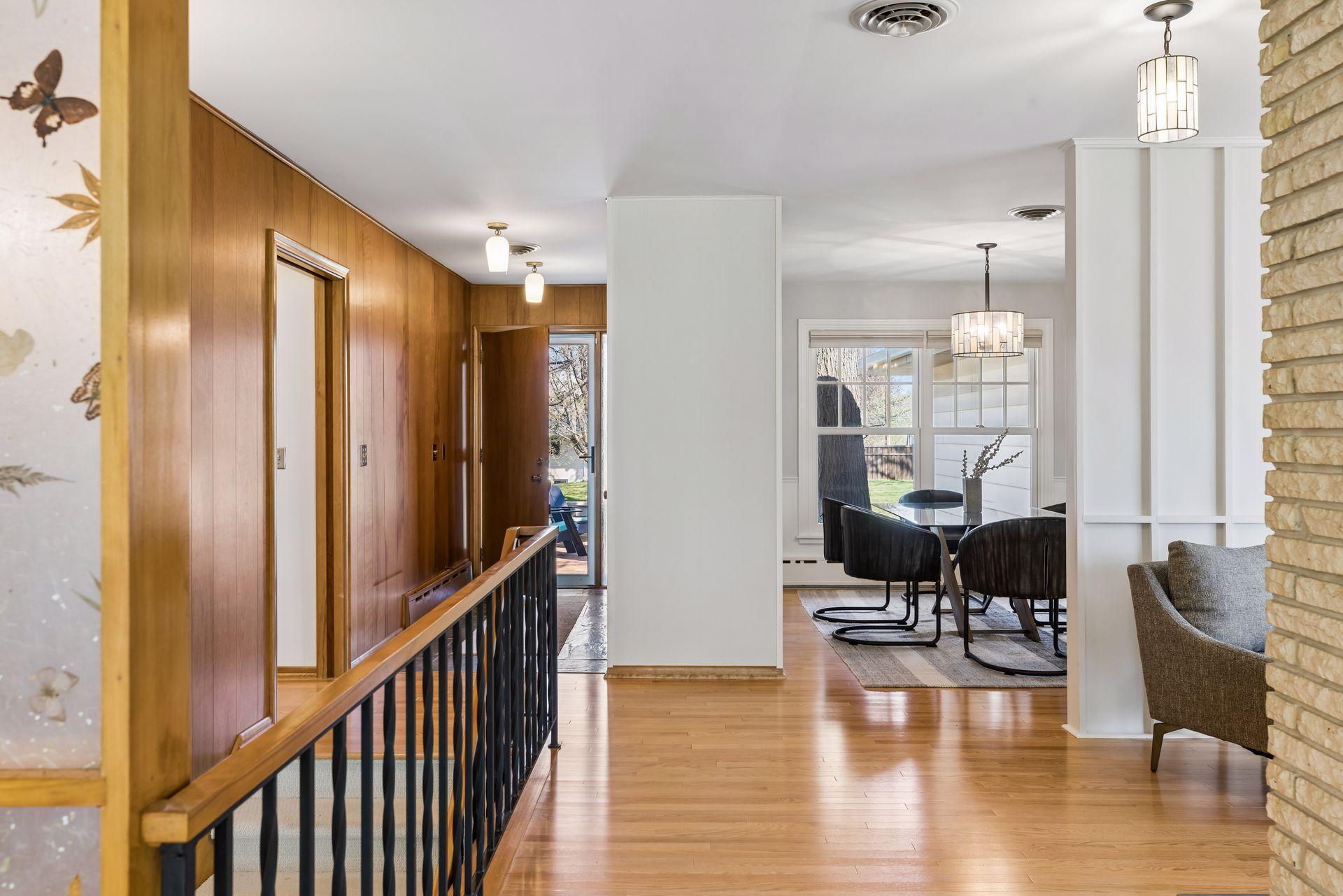 The gleaming hardwood floors, original wood panel accents, warm brick and other period details combine with a fresh neutral decor to create a rich, multi-textured palate that works with many styles.