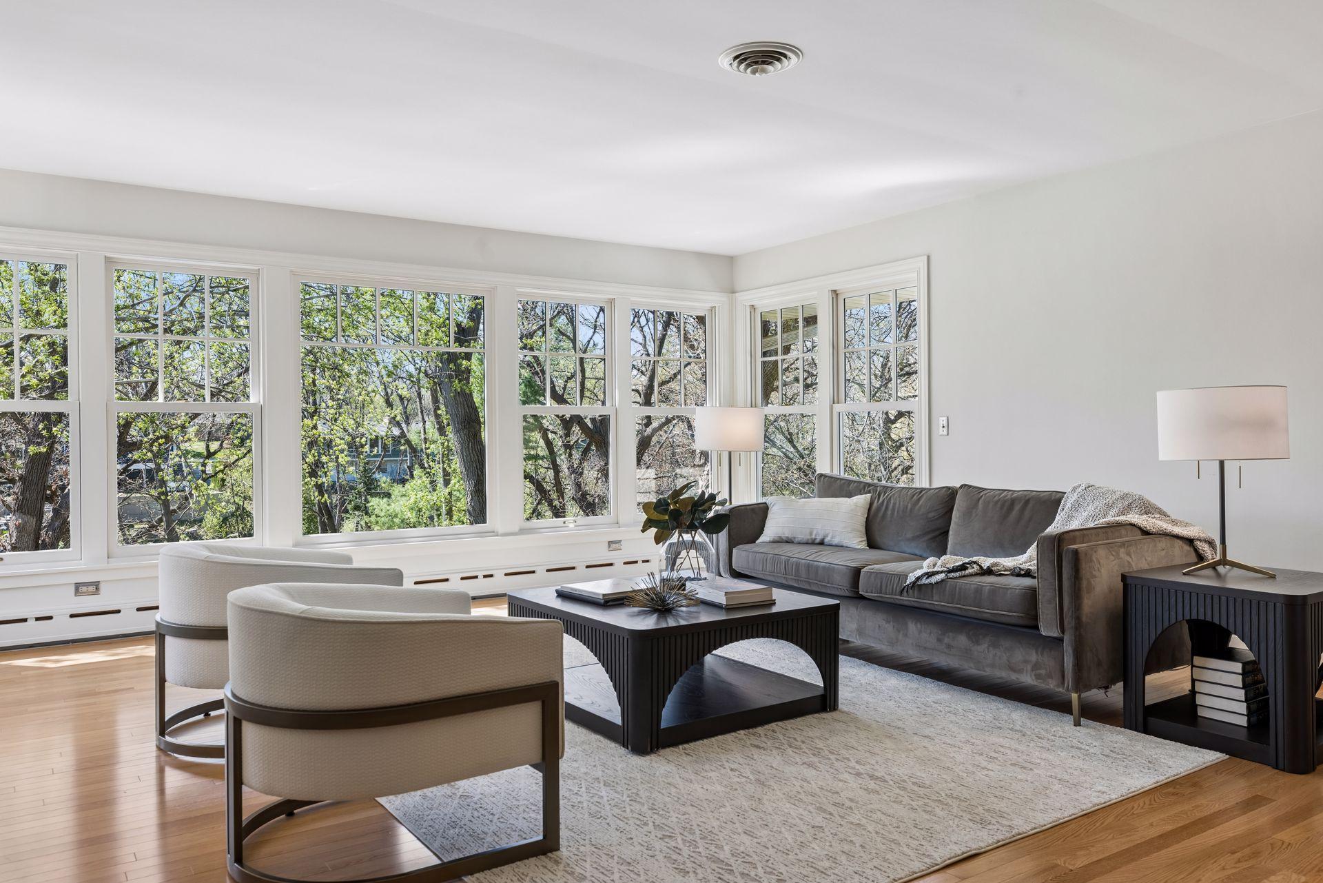 You'll love the private West facing views and beautiful newer Marvin Windows in the main floor living area.