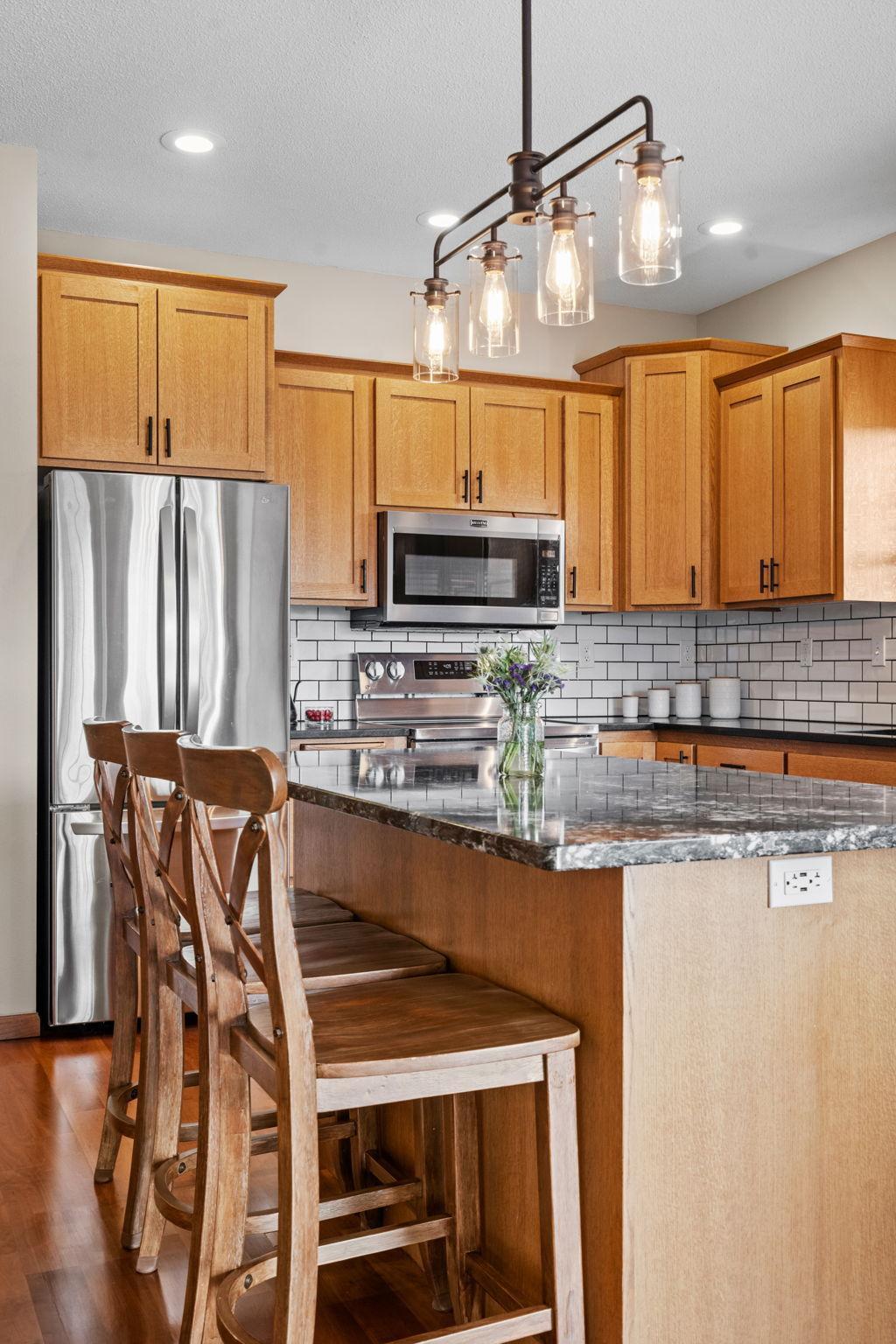 Newer Tile Backsplash in the Kitchen
