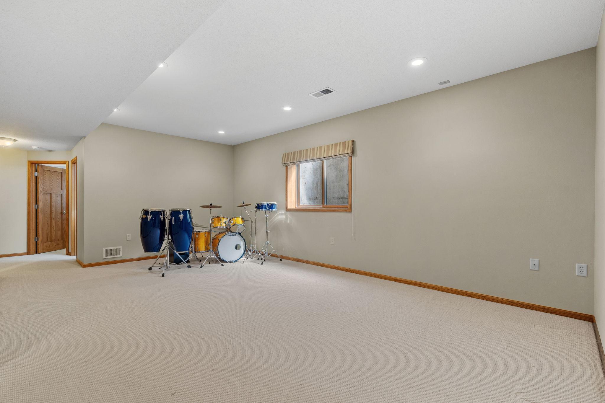 Generously sized family room continues!