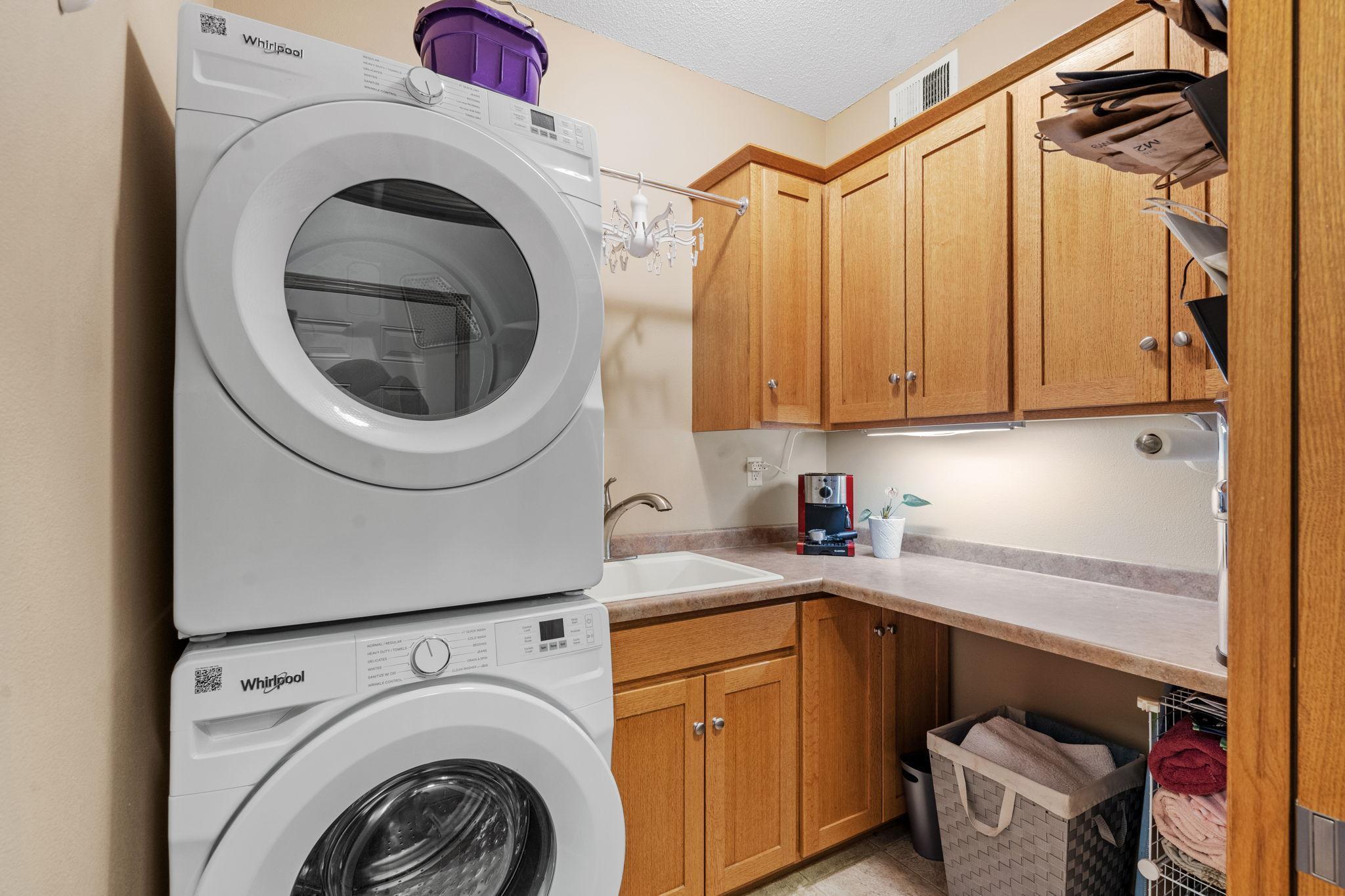 Main level Laundry, also used as an extra pantry and coffee station