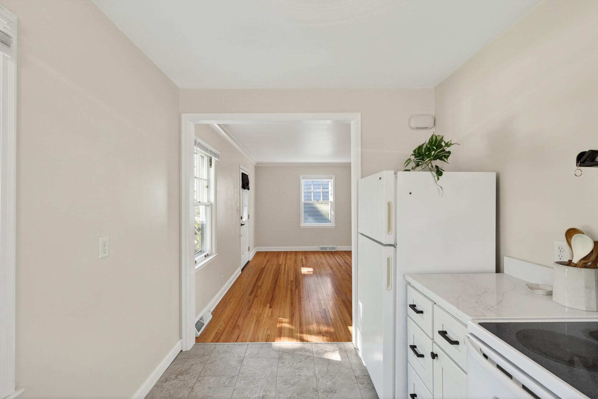Kitchen into Living Room