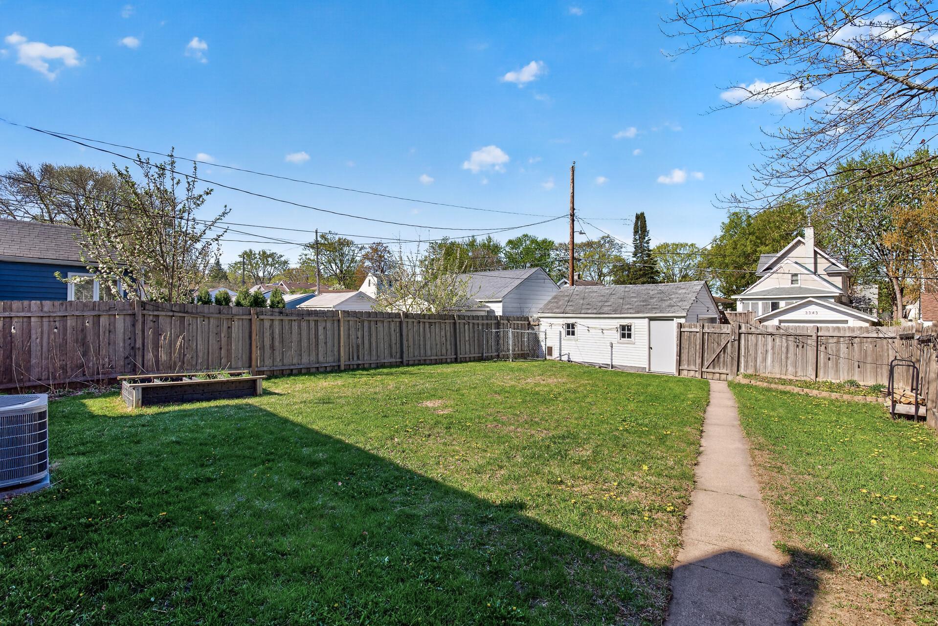 Fenced in Backyard