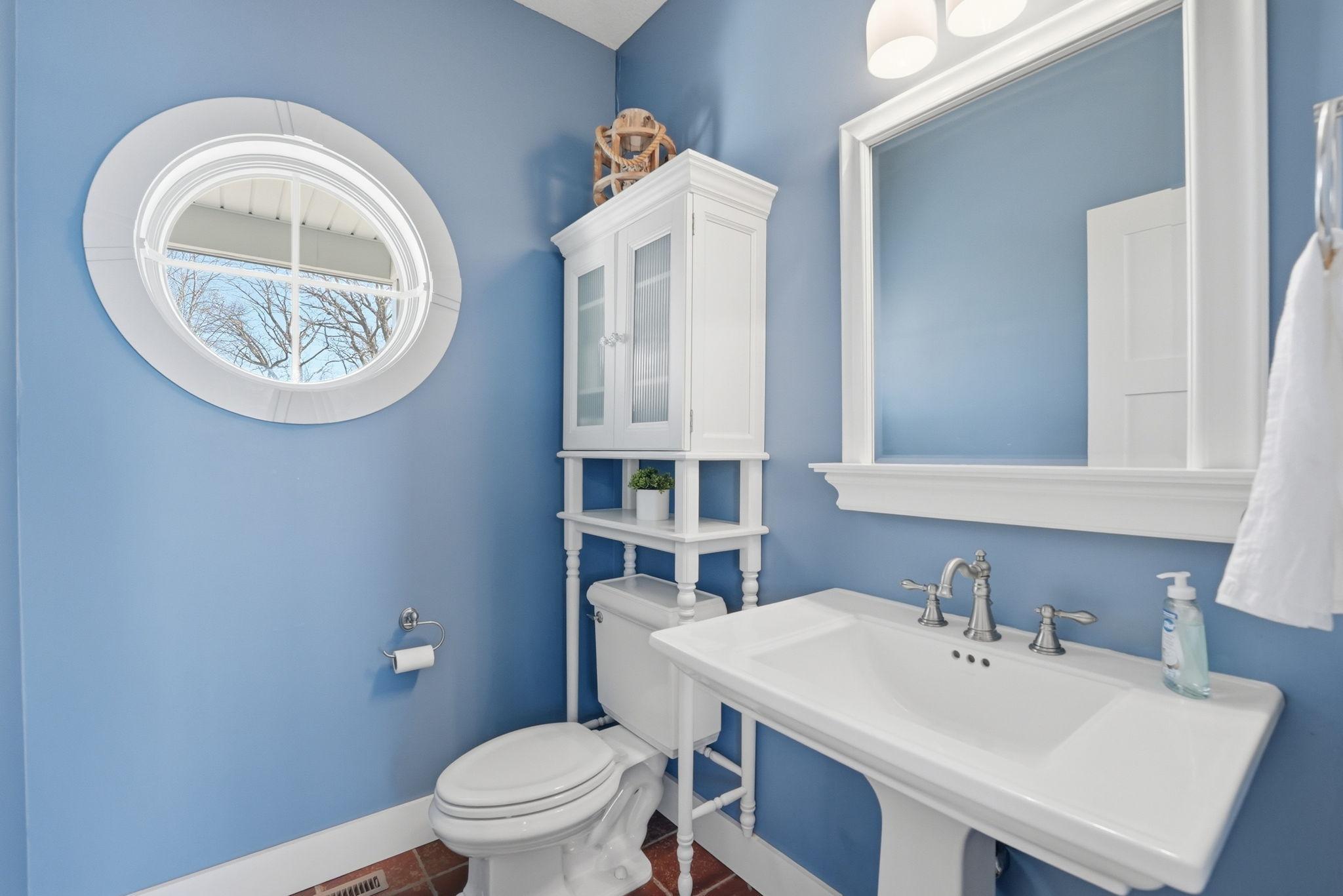 Half bath off the kitchen