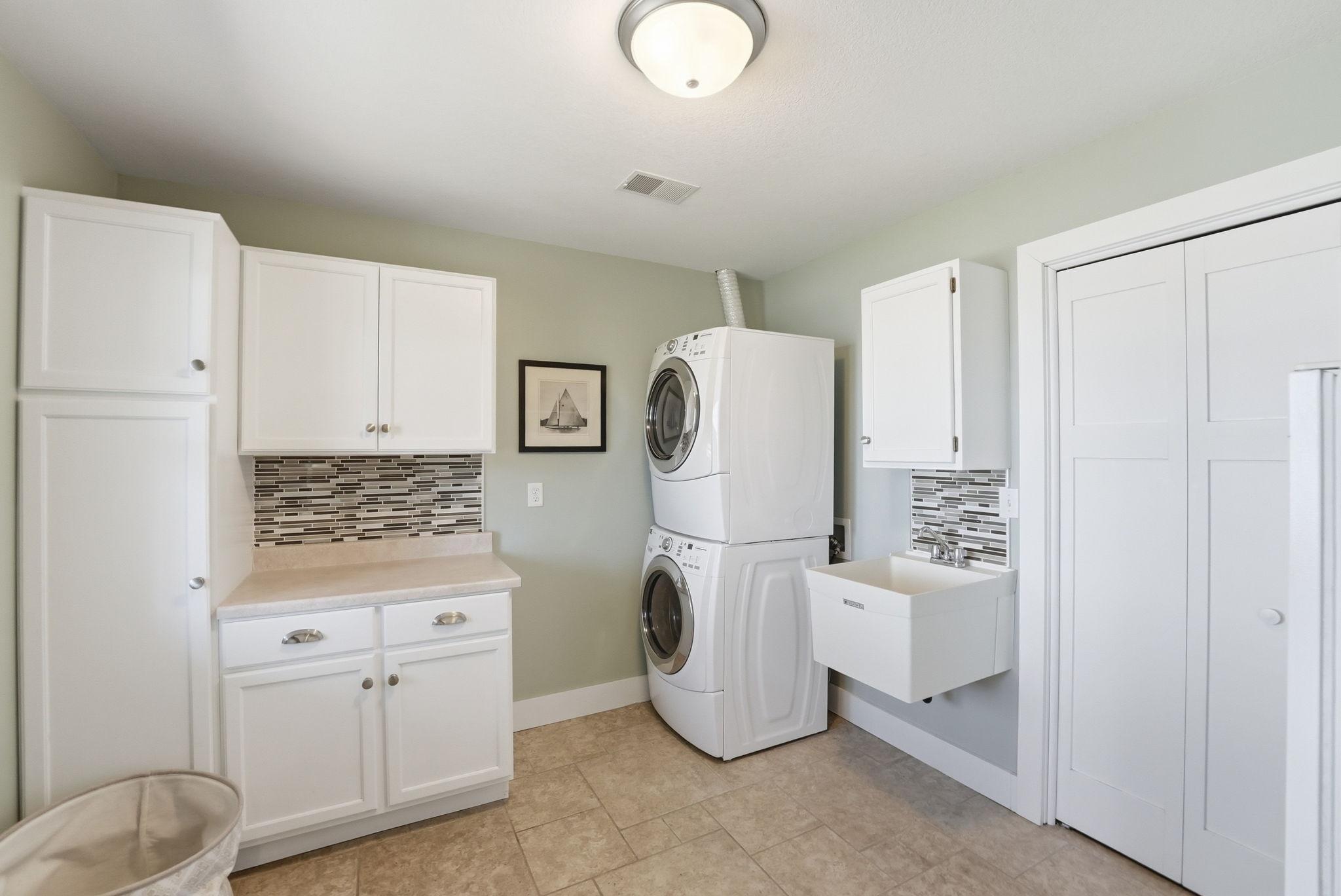 Basement laundry