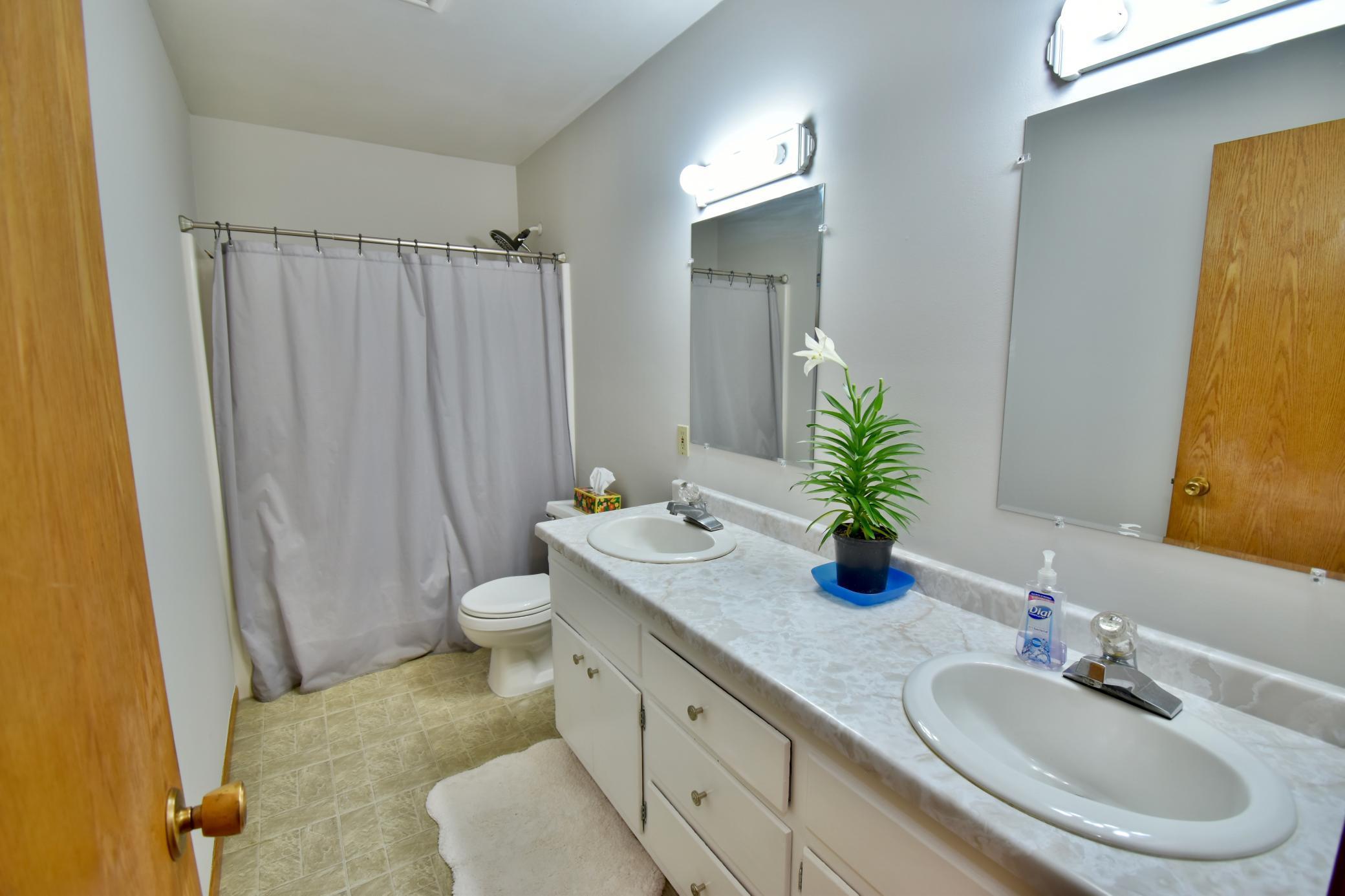 Dual Sinks Upstairs Bath