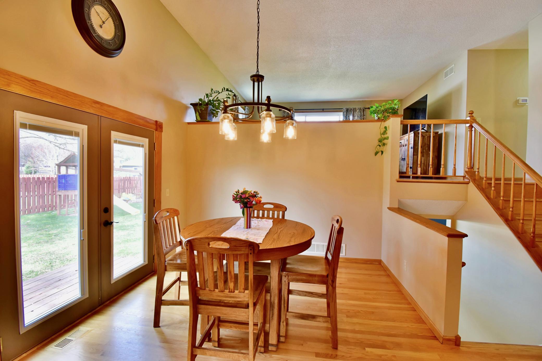 Informal dining on main level