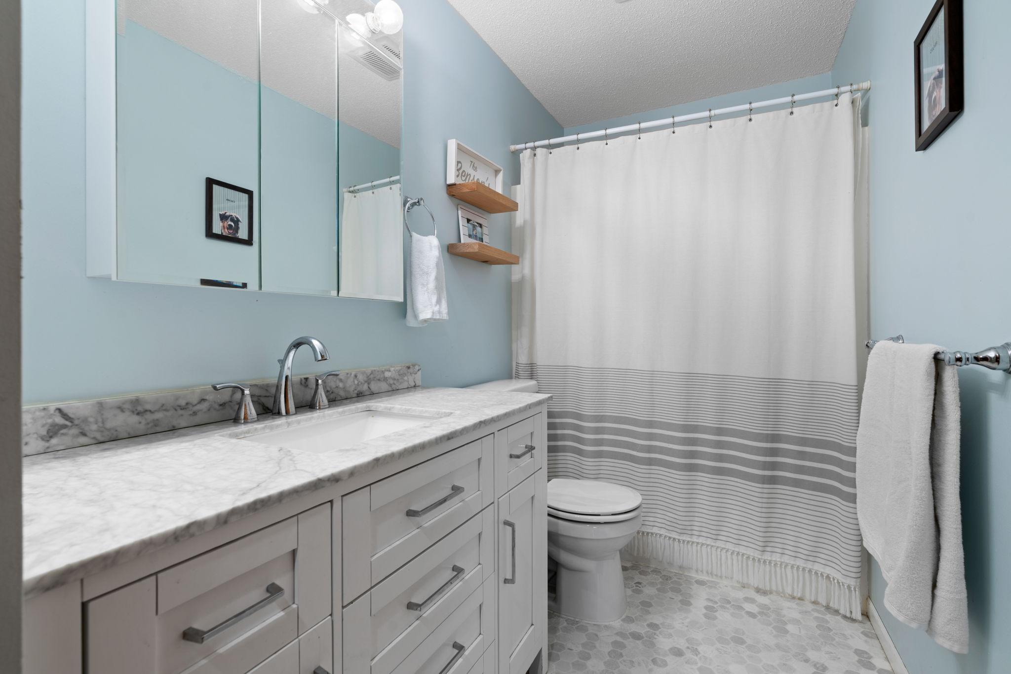 Updated Main Level Bathroom with modern finishes