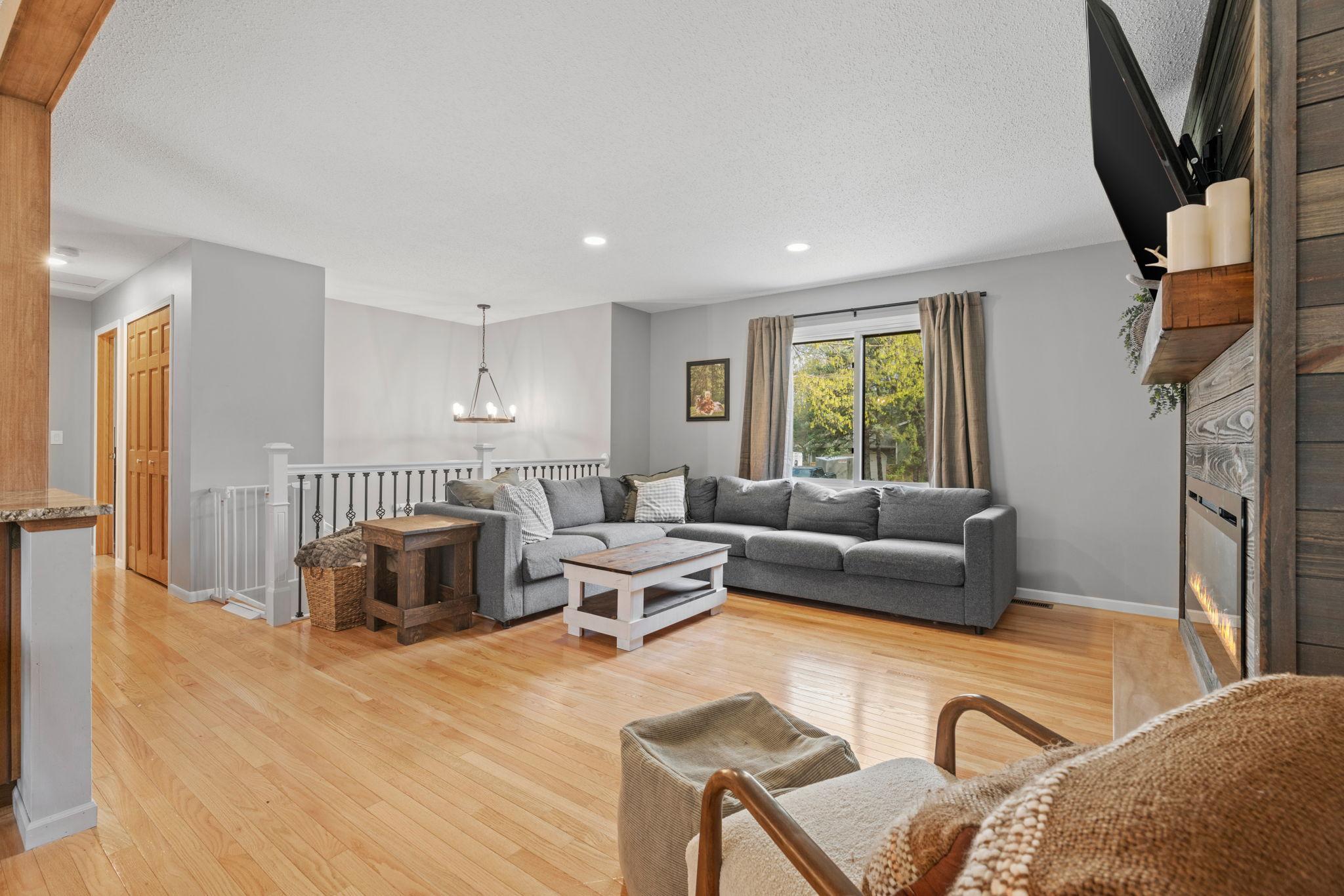 Living Room with open feel and natural light