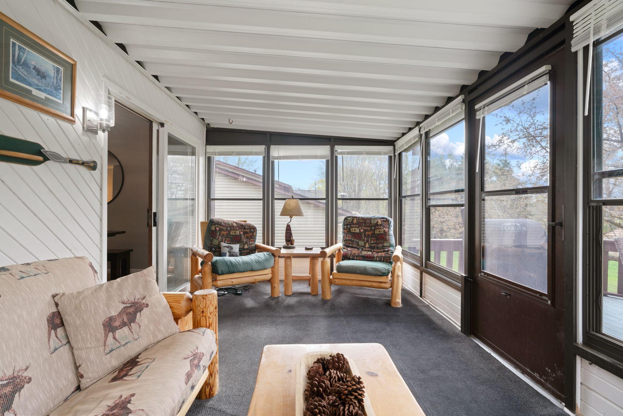 Screened Porch perfect for relaxing or entertaining
