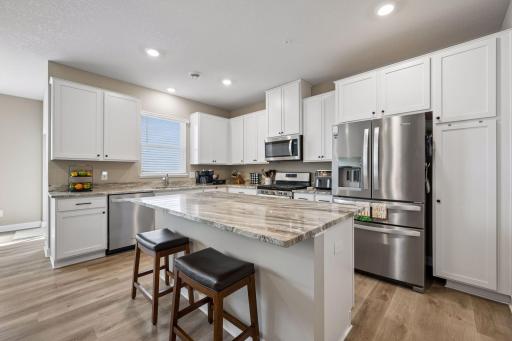 Beautiful kitchen- spacious with lots of natural light