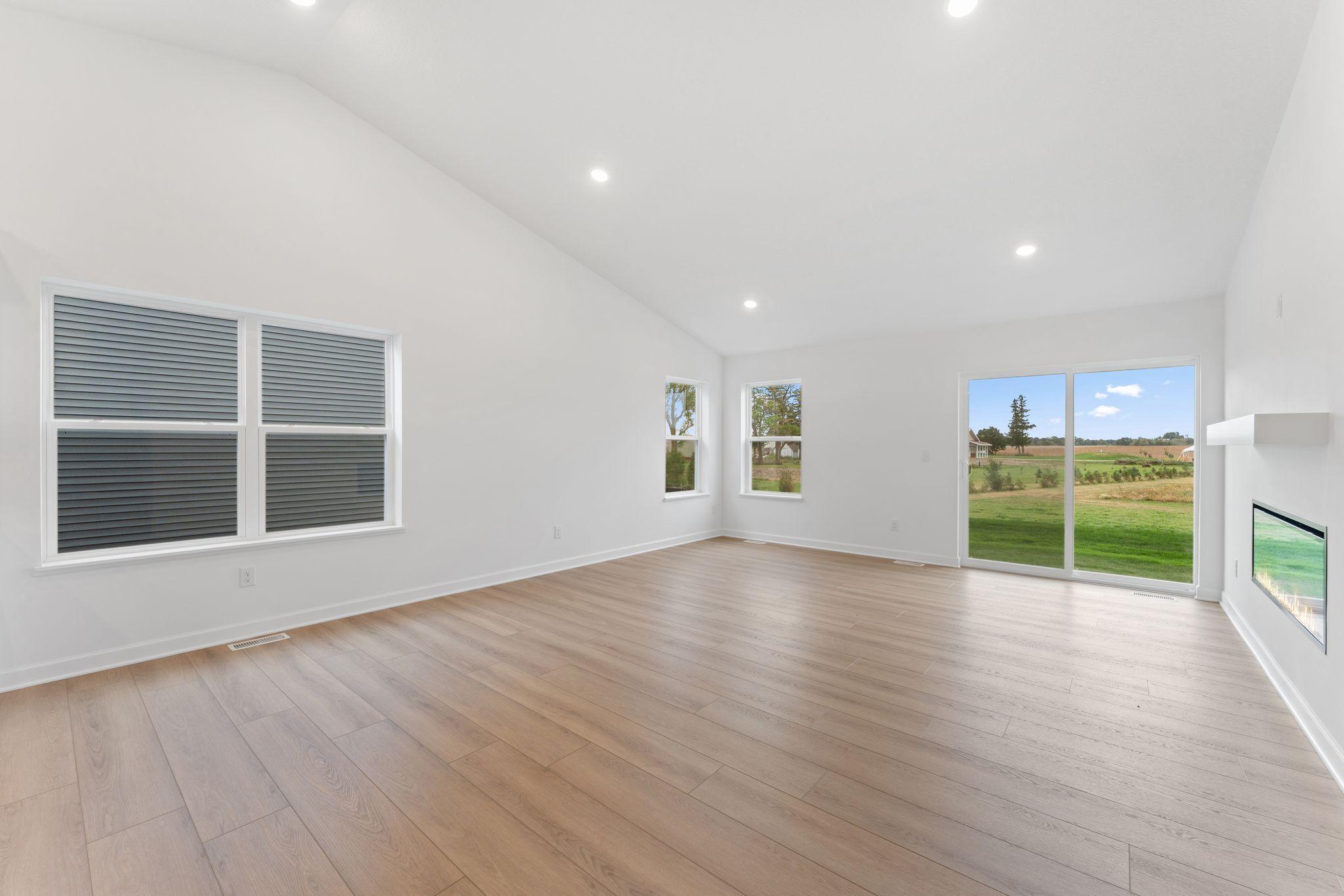 The dining area sits between the kitchen and Great Room and is ready for everything from family meals to game nights.