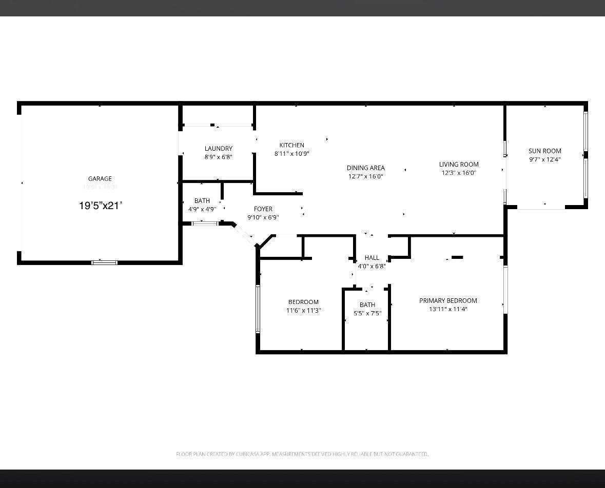 2D floor plan measurements approx.