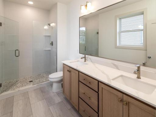 Primary Bathroom with double vanity