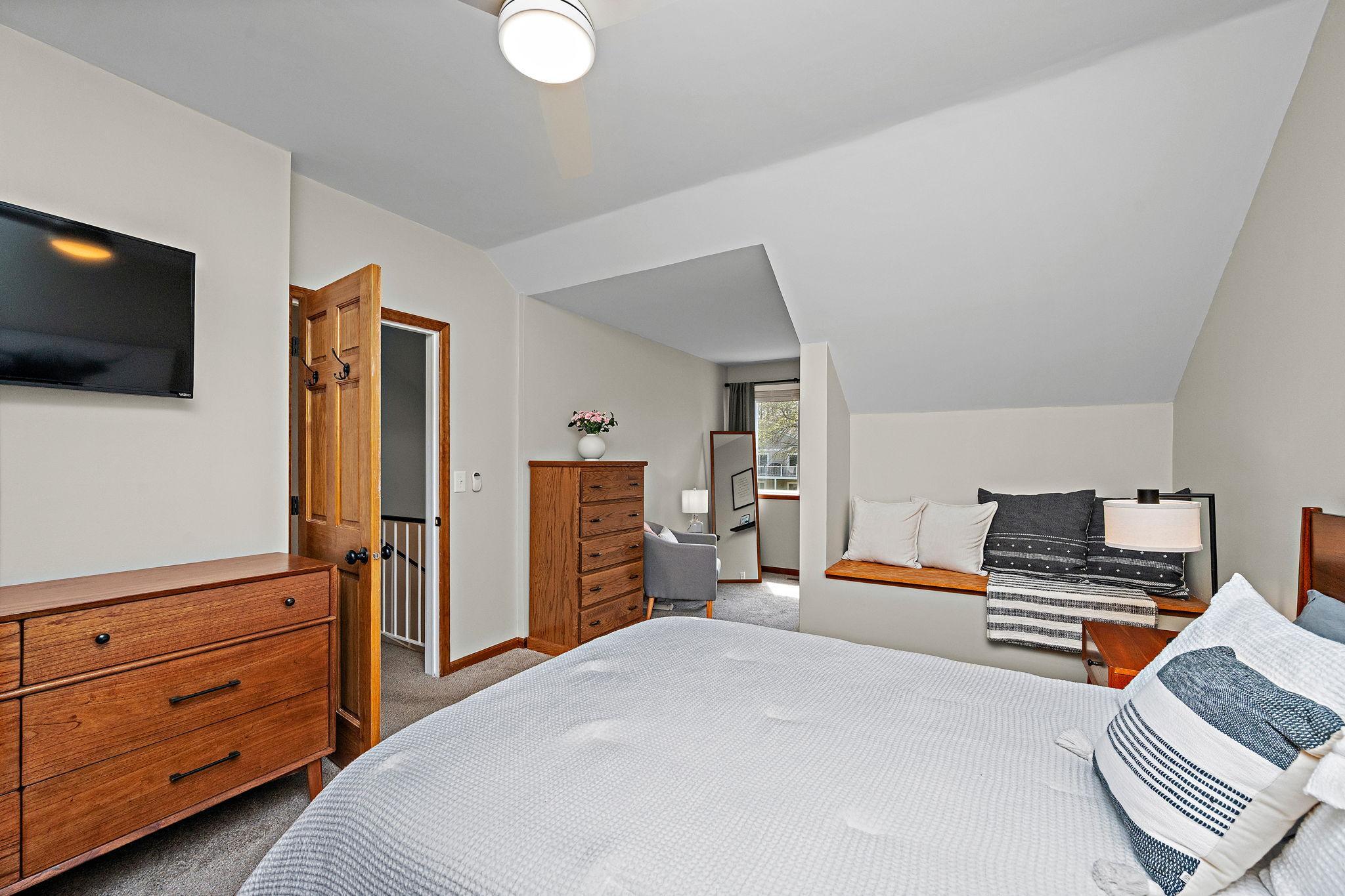 Spacious and Serene, the primary bedroom offers plenty of room to unwind.