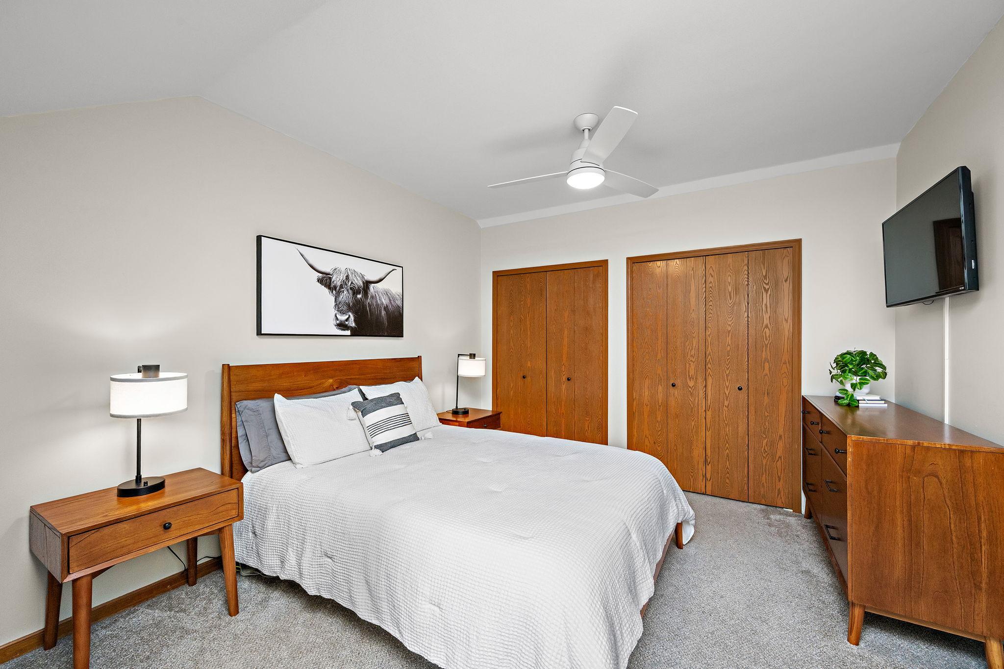 Generous Closet Space and natural light enhance both comfort and functionality in primary bedroom.