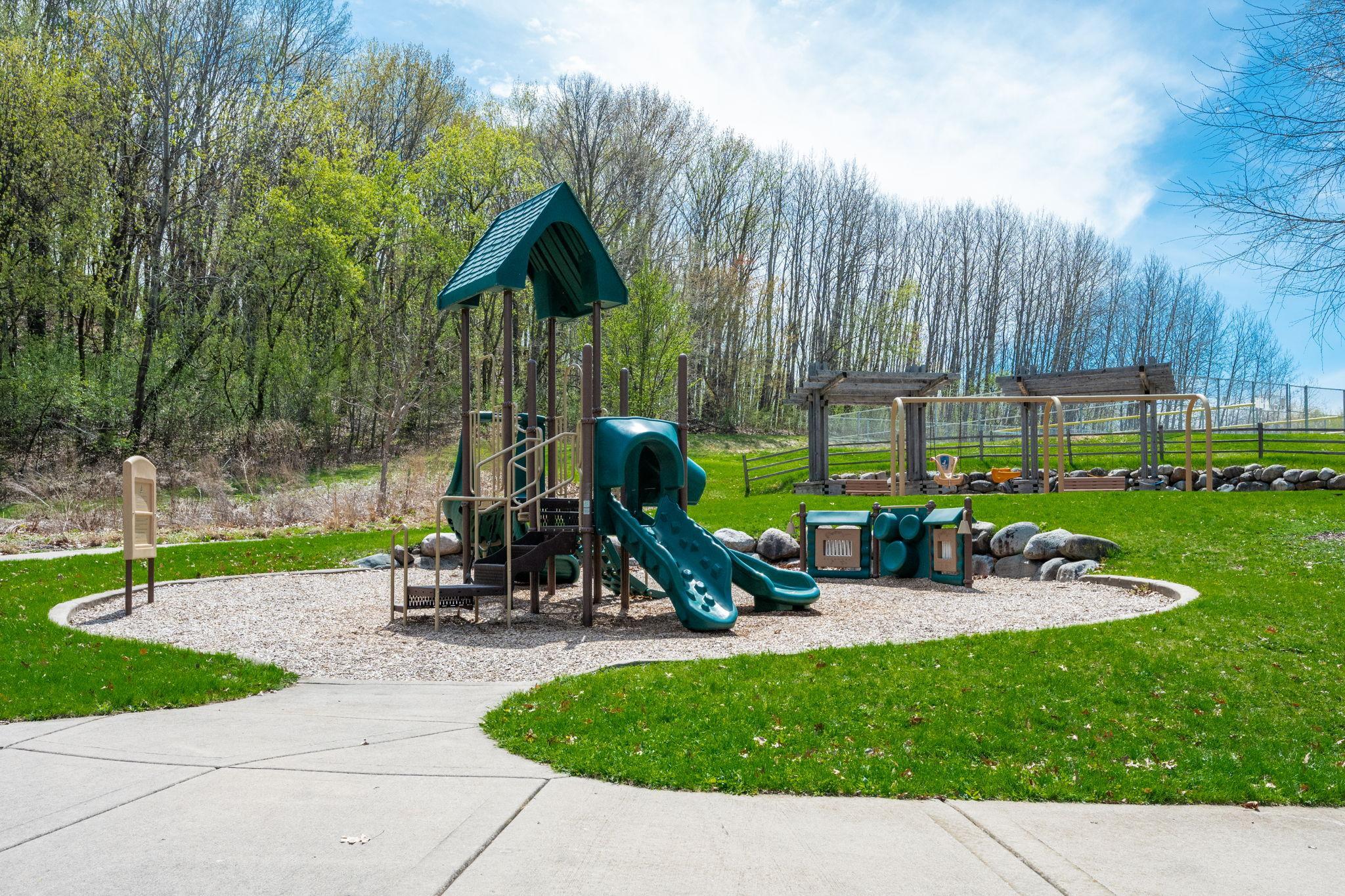 Nearby Playground offers a great space to enjoy the outdoors and get some fresh air.