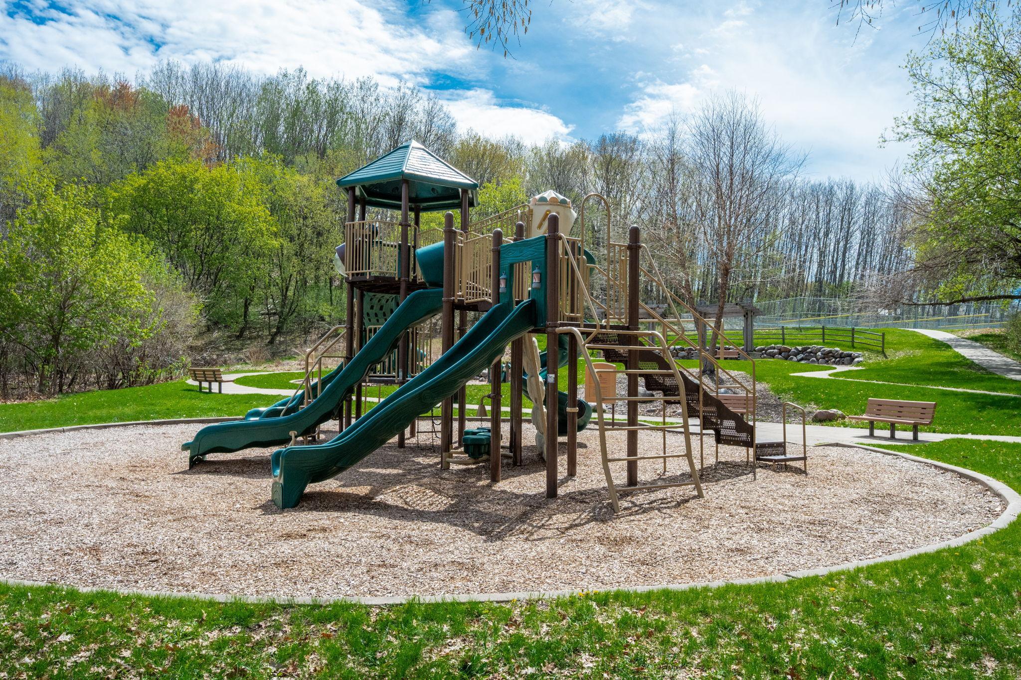 Nearby Playground and Green Space - perfect for getting outside and enjoying the neighborhood.