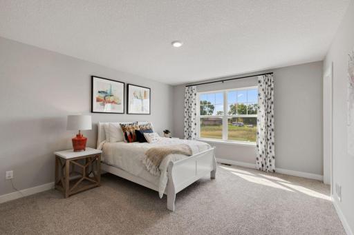 Each of the secondary bedrooms upstairs is spacious.