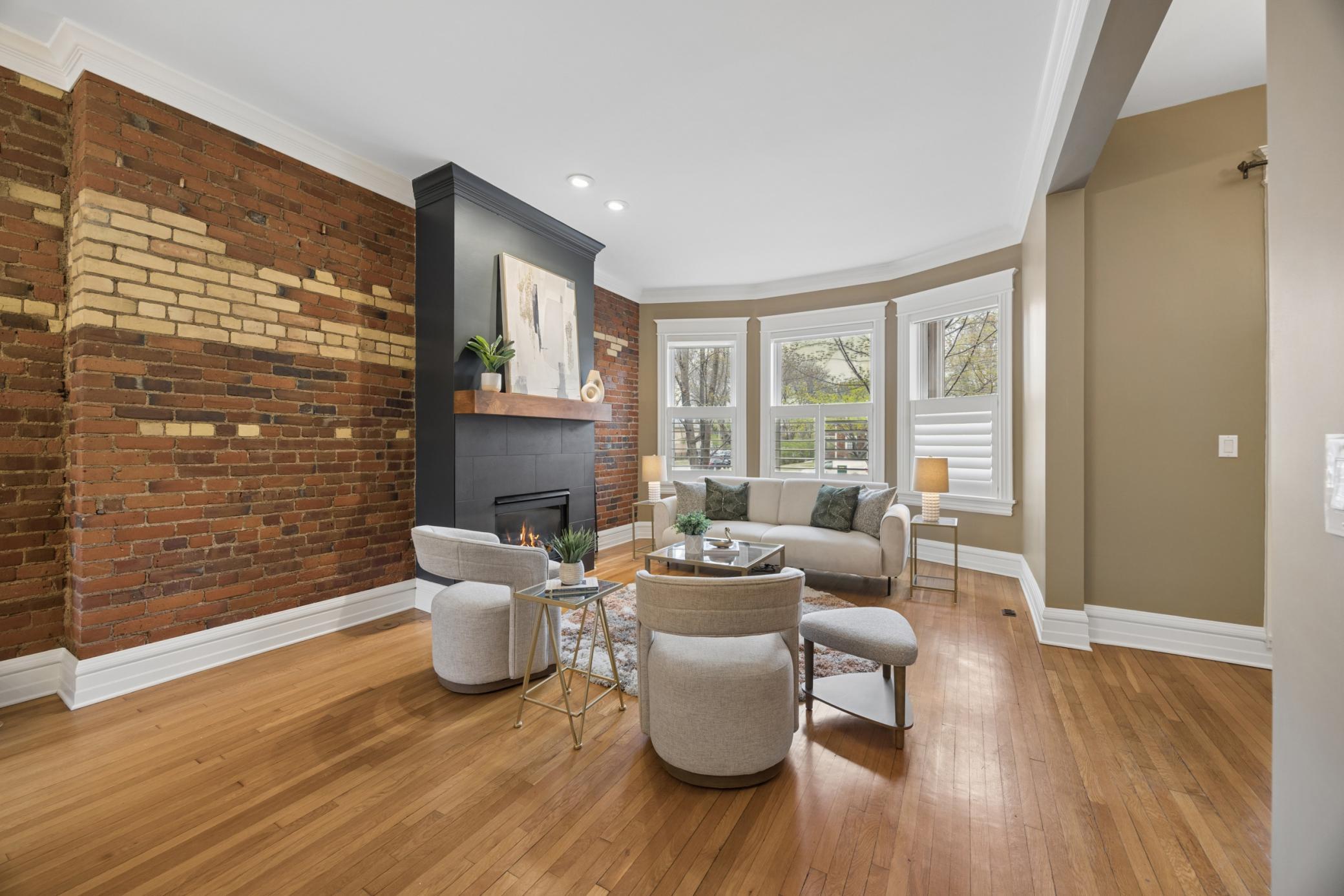 Living Room looking to Summit Ave