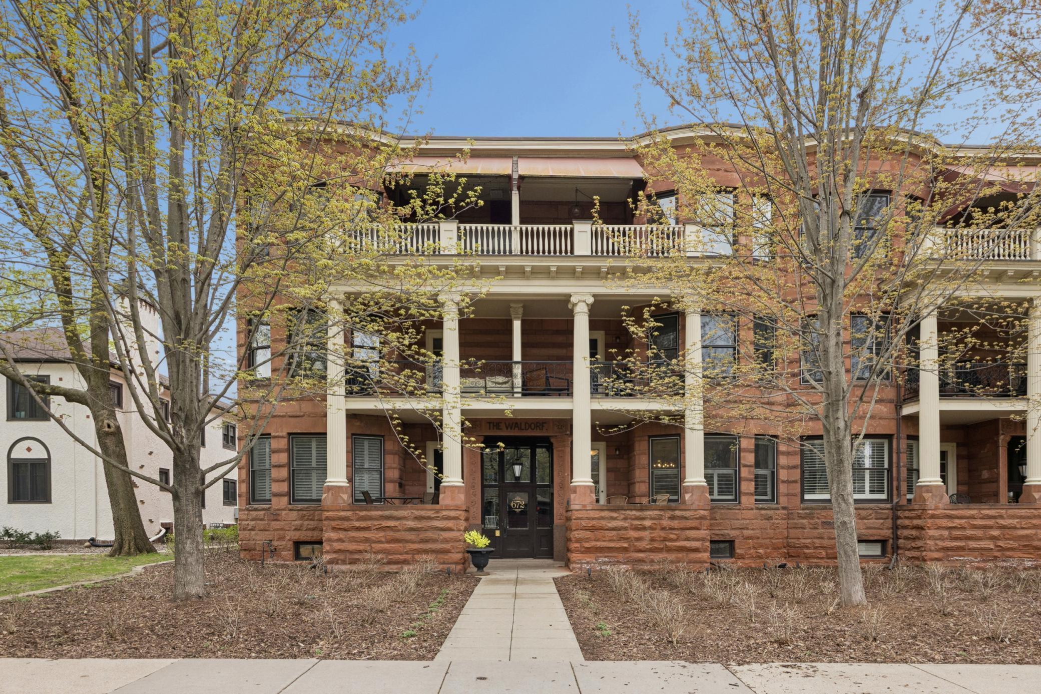 Front of Waldorf Flats