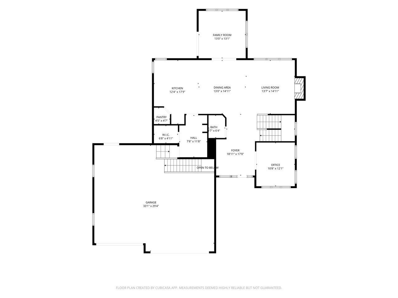 Floor plan, main level