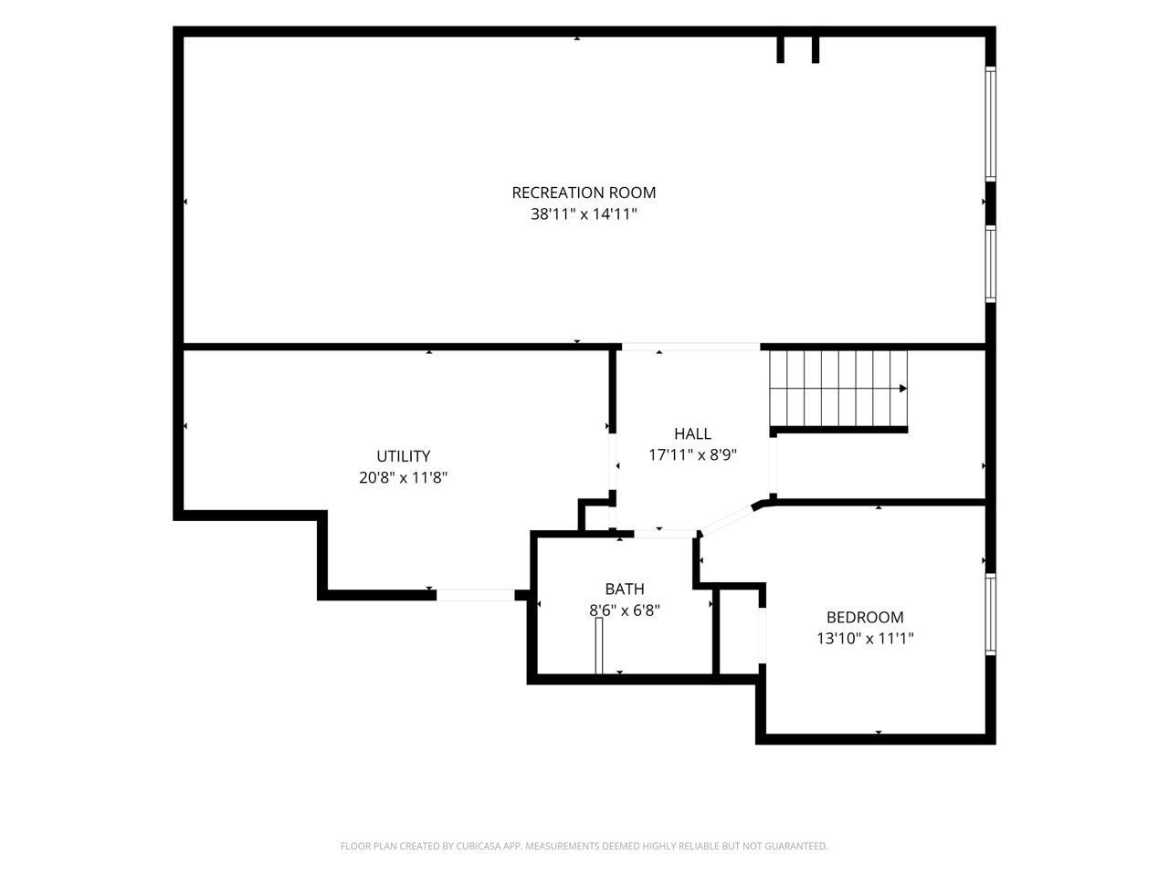 Floor plan, lower level