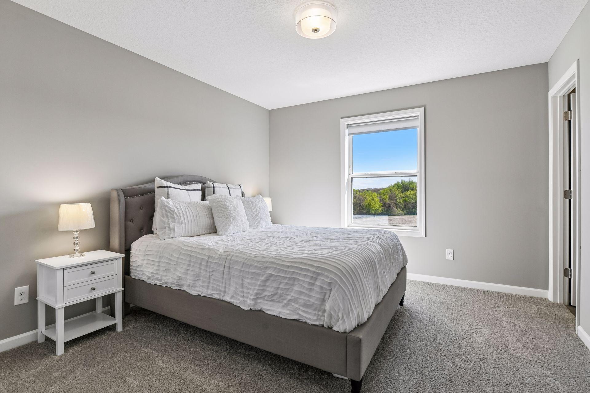 Bedroom two has its own ensuite just off the back of the home