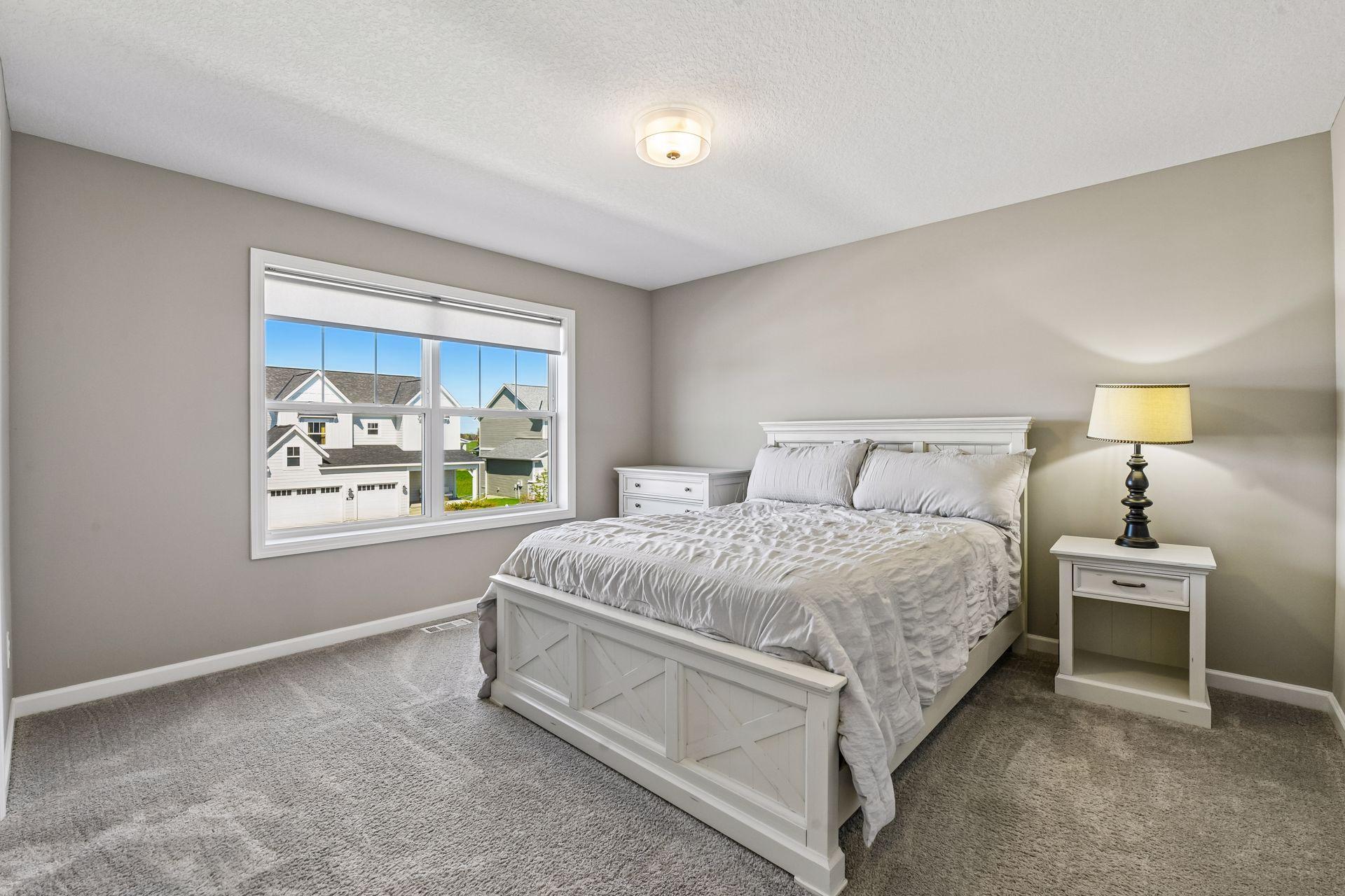 Bedroom three features large walk in closet
