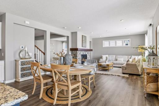 This home features formal and informal dining spaces as well as large living room perfect for entertainment.