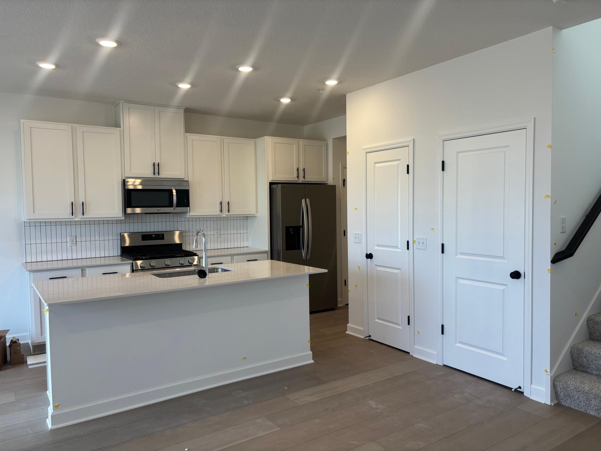 (Photo is of the actual home in progress.)