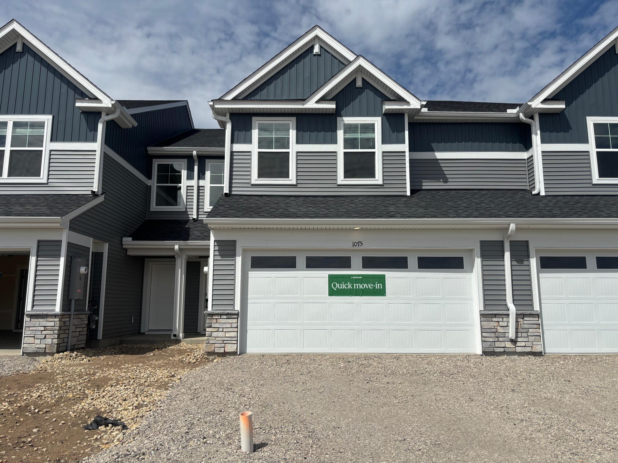 (Photo is of the actual home in progress.)