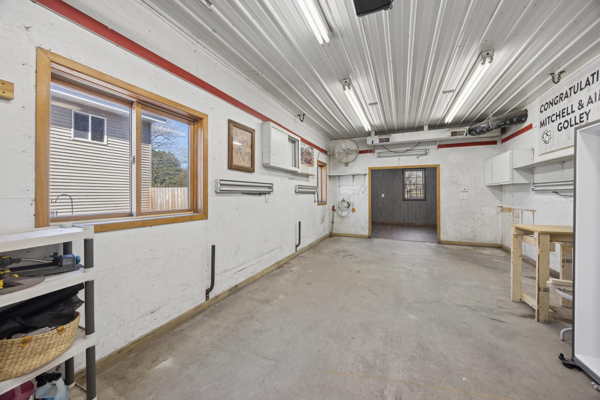 Inside look at 1/2 the space in the 30x40..