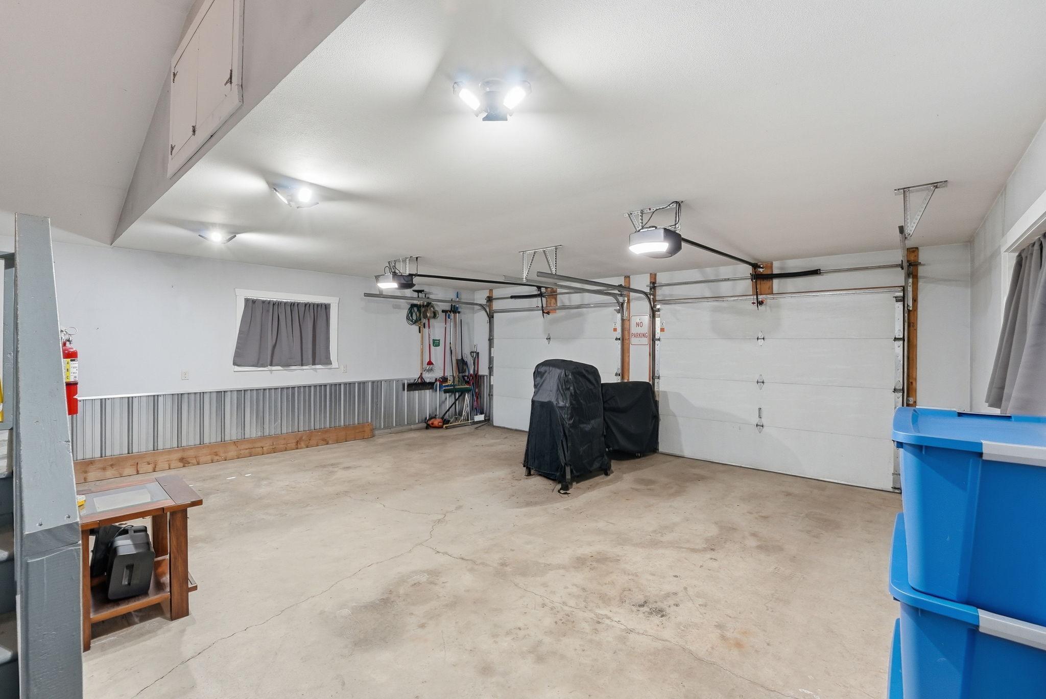 2 stall attached garage