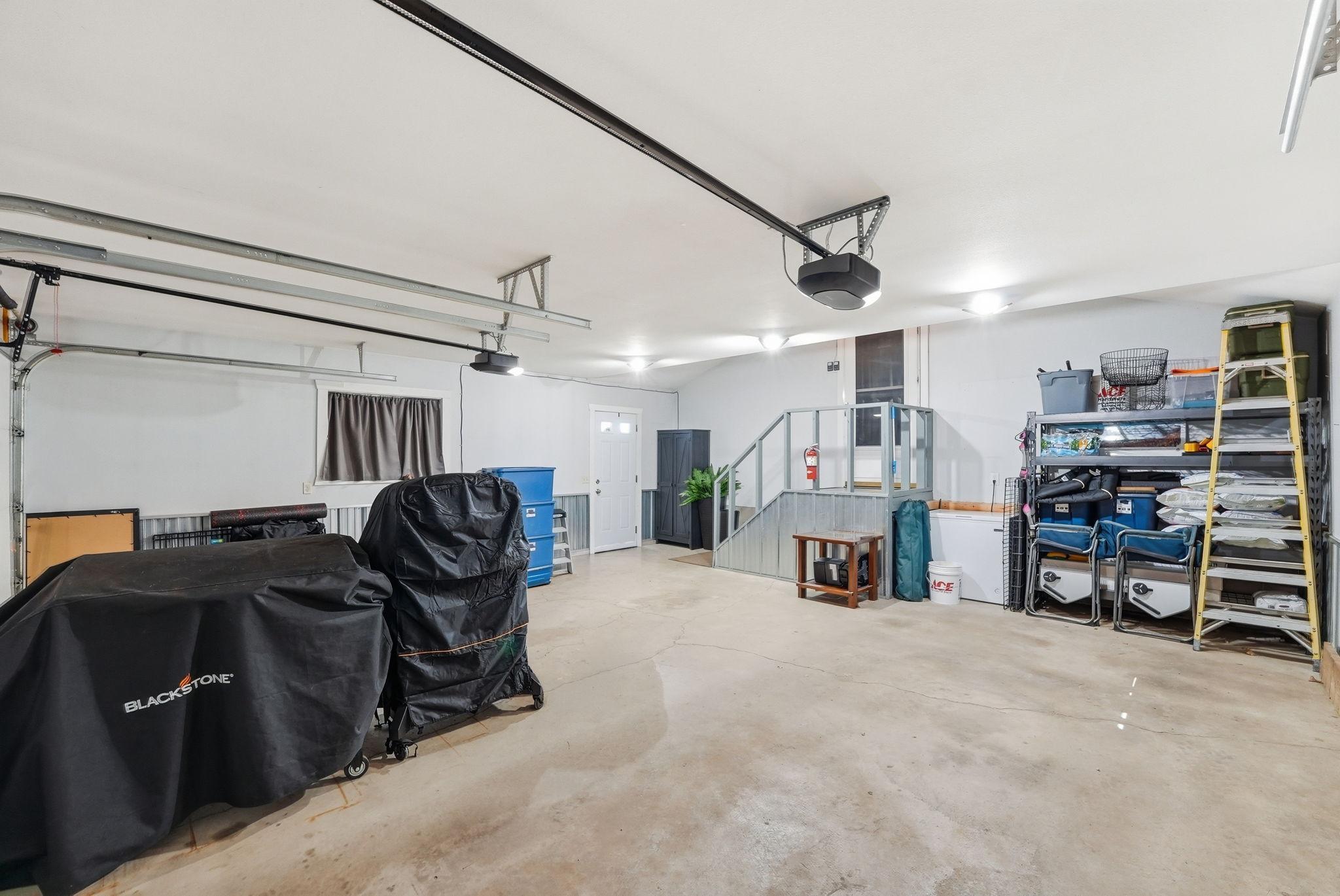 2 stall attached garage