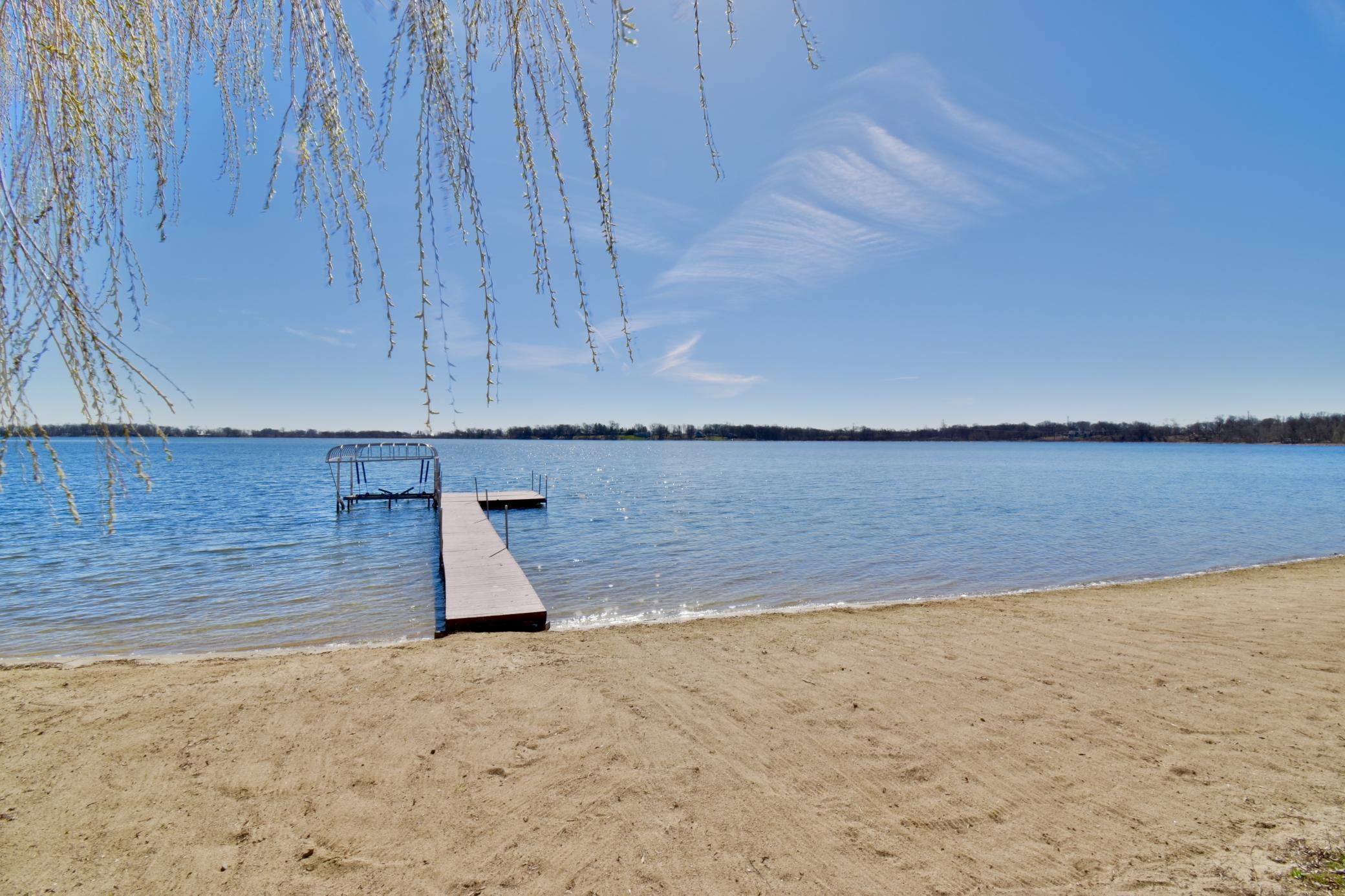 5123 Green Meadow Road SE Osakis, MN 56360 Manicured sandy shoreline.