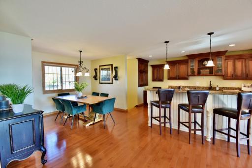 5123 Green Meadow Road SE Osakis, MN 56360 The dining area is convenient, and the breakfast bar is for those less formal gatherings.