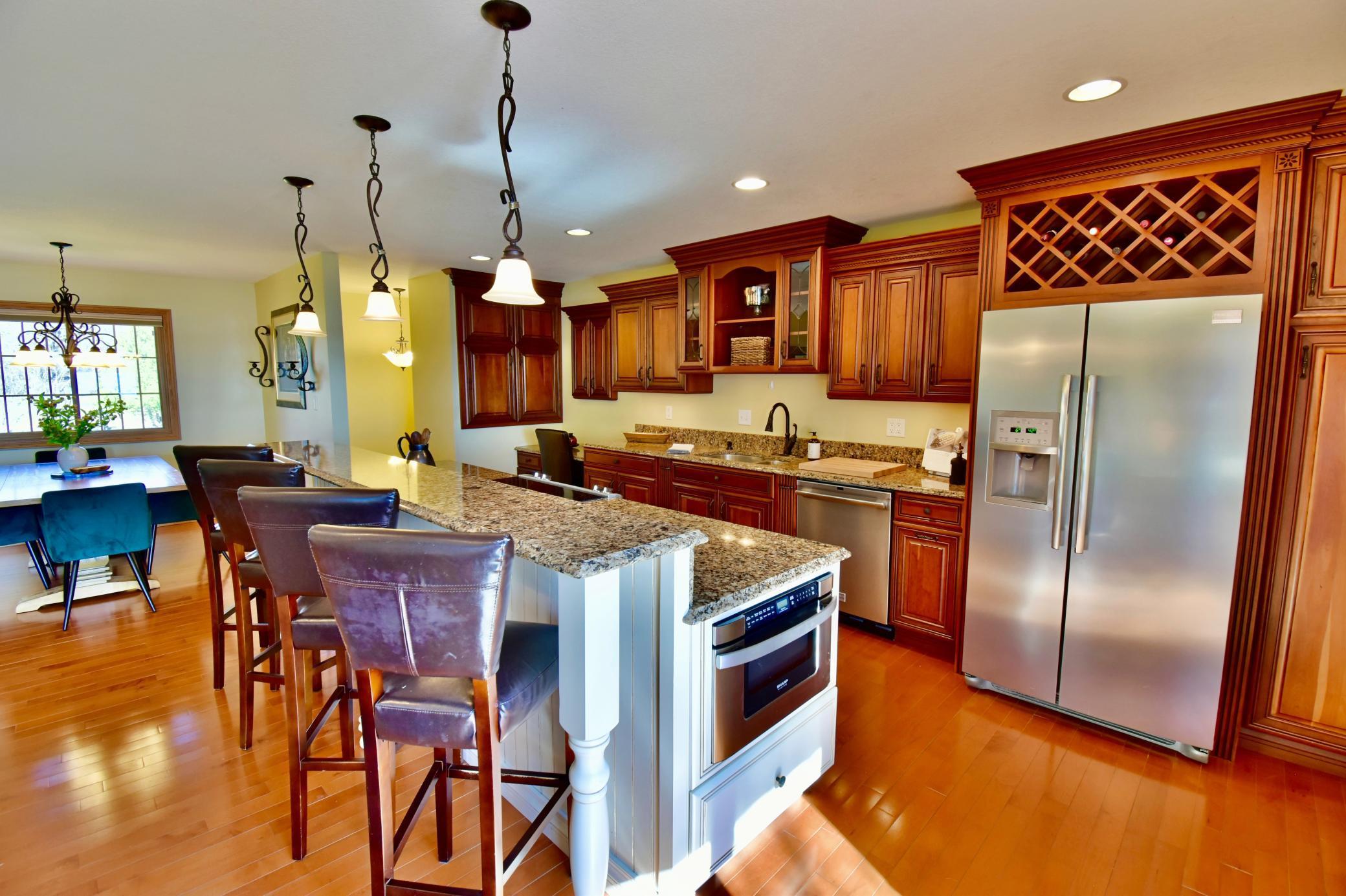 5123 Green Meadow Road SE Osakis, MN 56360 Stainless appliances including the microwave drawer.