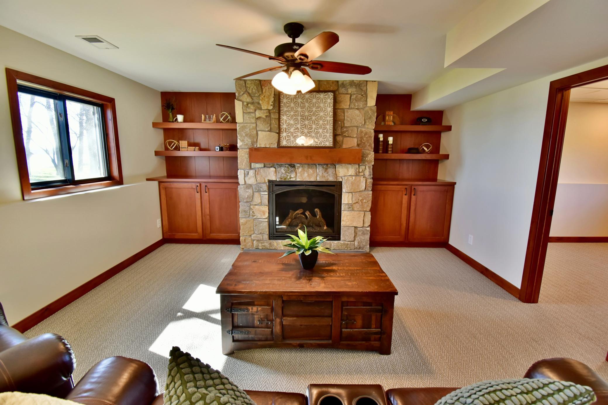 5123 Green Meadow Road SE Osakis, MN 56360 Beautiful new custom bookcase and fireplace! New carpet and bright and natural lit overlooking the lake!