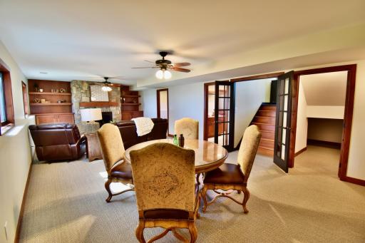 5123 Green Meadow Road SE Osakis, MN 56360 Spacious lower level perfect for all seasons, includes 2 more bedrooms, amazing full bath, rec room with the gas fireplace and this level has its own access to the garage.